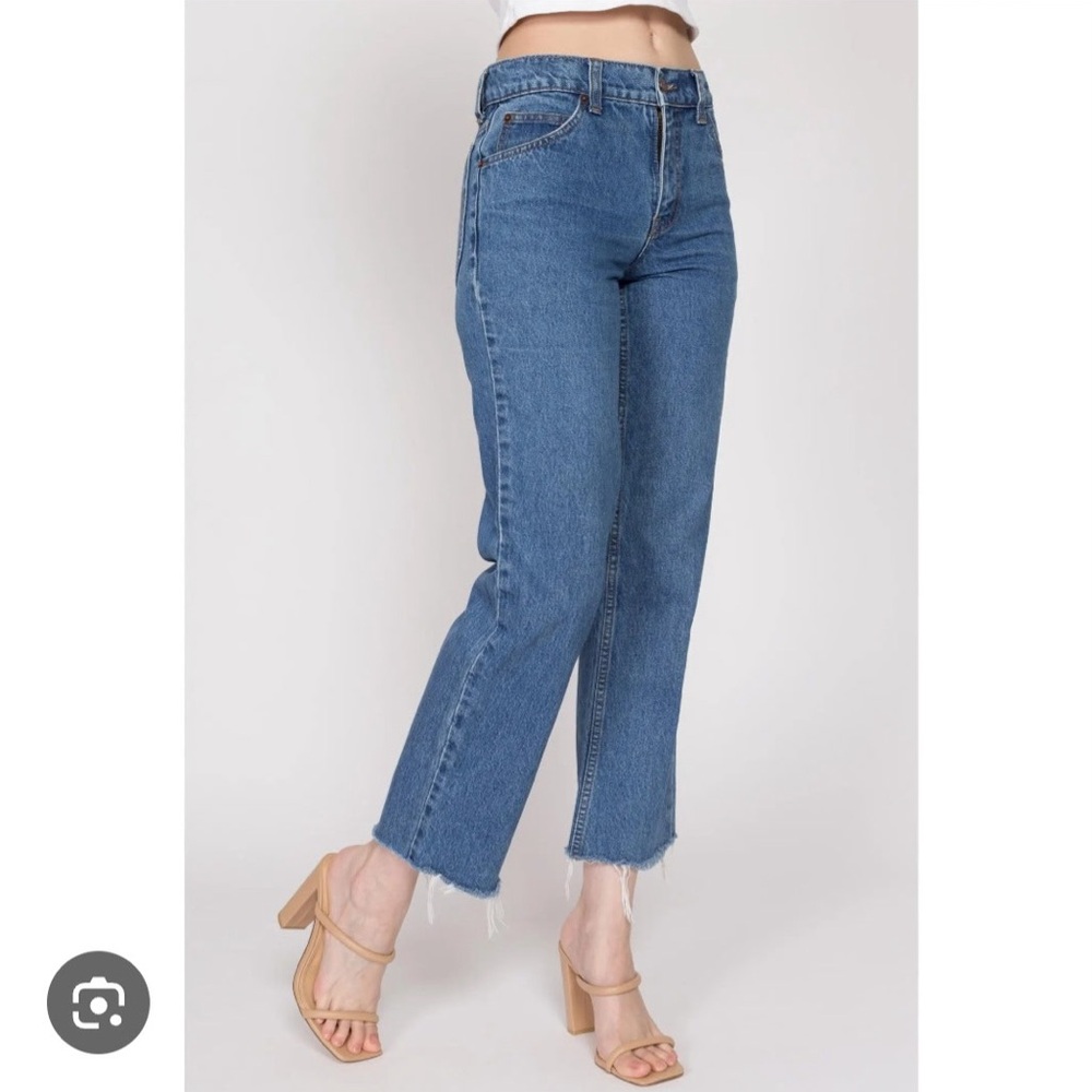 Madewell Classic mid rise vintage Blue Cropped‎ Jeans
